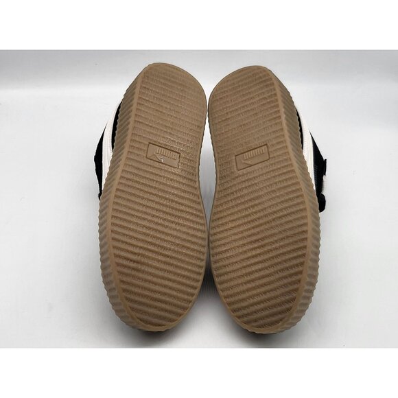 Puma Fenty Black Suede Creepers Phatty Black Warm White Womens Shoes Size 6.5 - Picture 7 of 10
